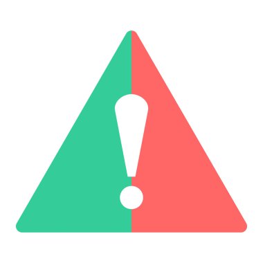 uyarı işareti simgesi, vektör illüstrasyonu