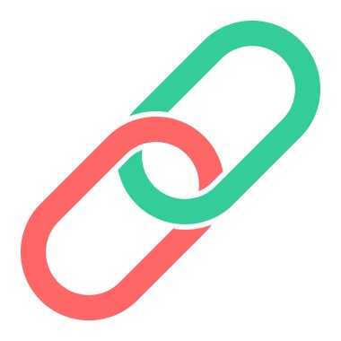 Bağlantı. Web simgesi basit illüstrasyon