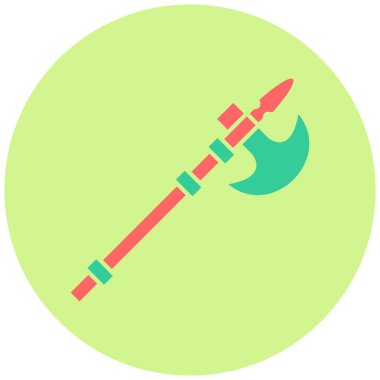 Halberd. Web simgesi basit illüstrasyon