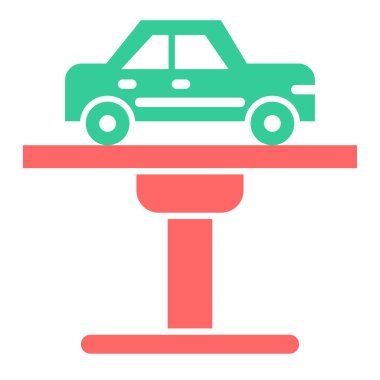 - Araba. Web simgesi basit illüstrasyon