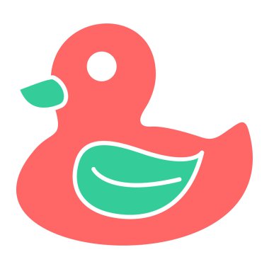 ördek simgesi vektör illüstrasyonu