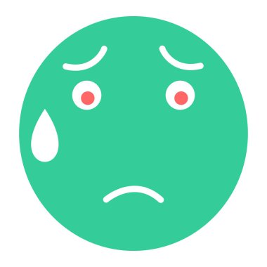 emoji yüz ifadesi vektör illüstrasyonu