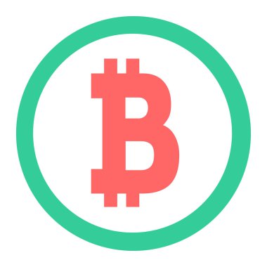 Dolar vektör simgesi. biçim iki renkli düz sembol, kırmızı ve beyaz renkler, yuvarlak açılar, mavi arkaplan