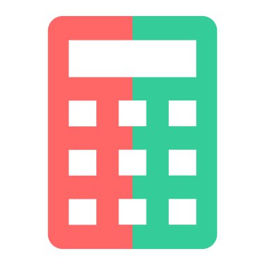 Hesap makinesi. Web simgesi basit illüstrasyon