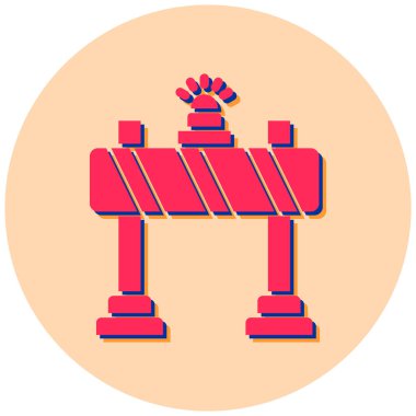 İnşaat. Web simgesi basit illüstrasyon