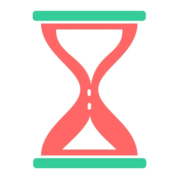 Reloj Arena Icono Vector Plano — Vector de stock