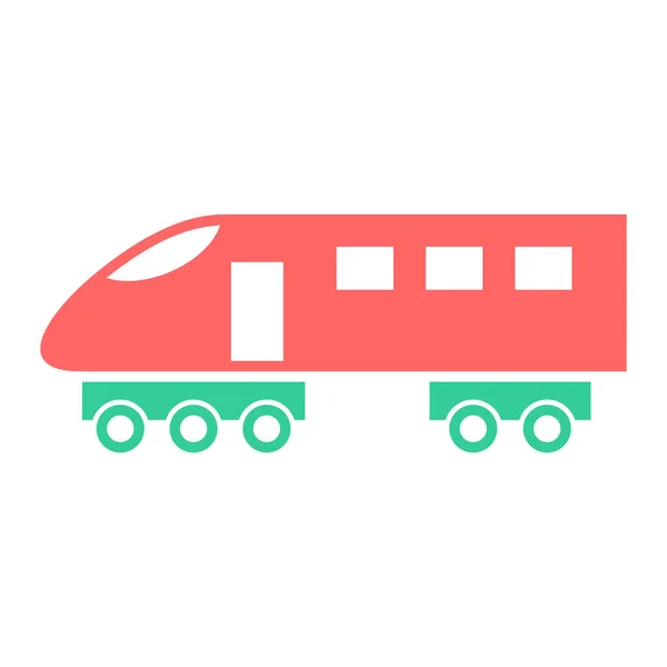 Tren Icono Vector Ilustración — Vector de stock