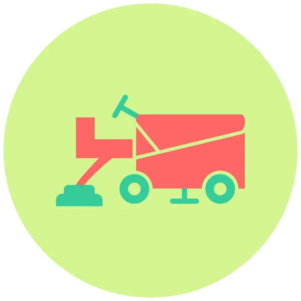 Wheelbarrow Web Icon Simple Illustration — Stock Vector