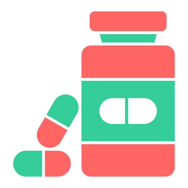 Pills Web Icon Simple Illustration — Stock Vector