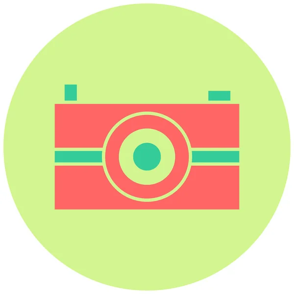 Een Camera Web Icoon Eenvoudige Illustratie — Stockvector