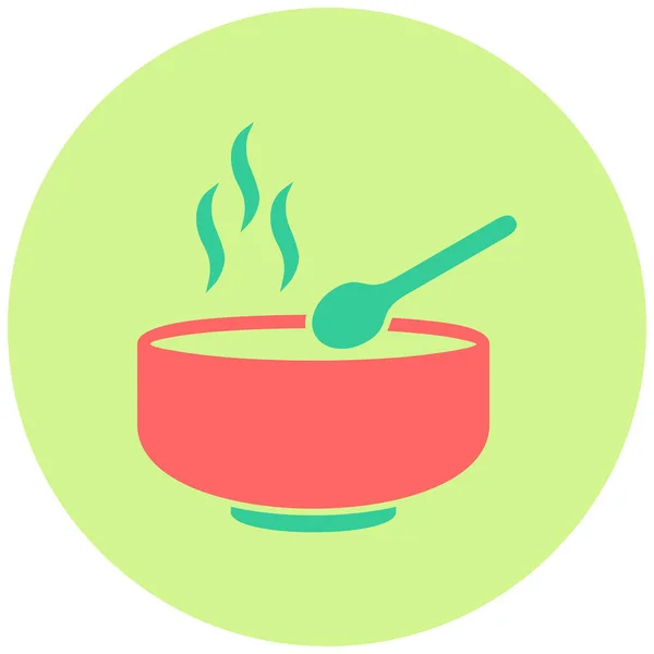 Suppe Web Symbol Einfache Illustration — Stockvektor