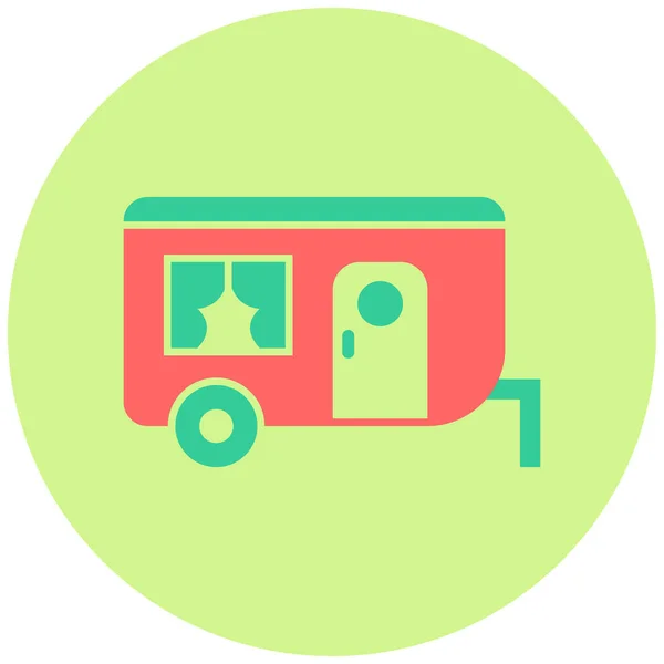 Bus Web Icon Simple Illustration — Stock Vector