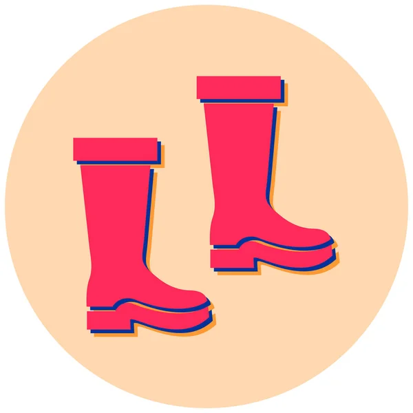 Stiefel Web Symbol Einfache Illustration — Stockvektor