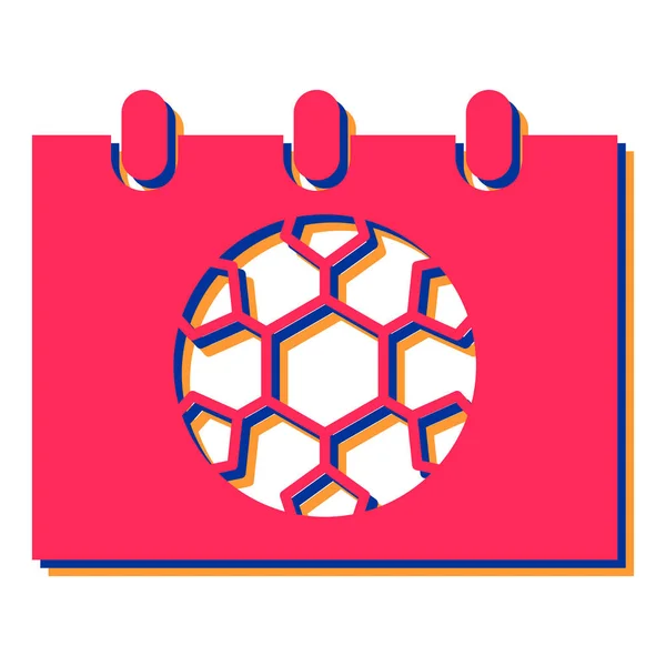 Fußball Ikone Isometrische Vektor Symbole Für Webdesign Auf Weißem Hintergrund — Stockvektor