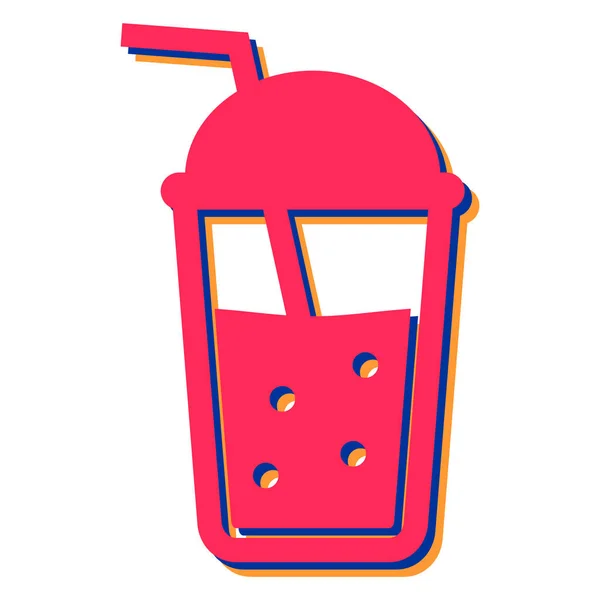 ソーダ ドリンク アイコン カクテル飲料のイラストの漫画 — ストックベクタ