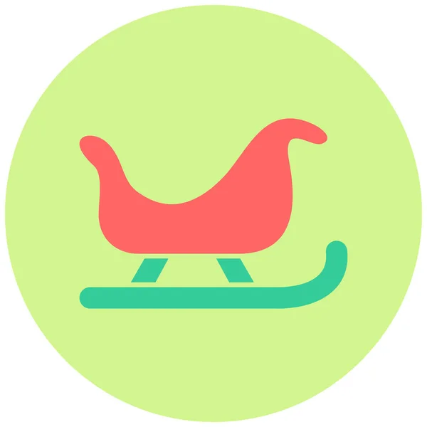 Sled Icon Simple Illustration — Stock Vector