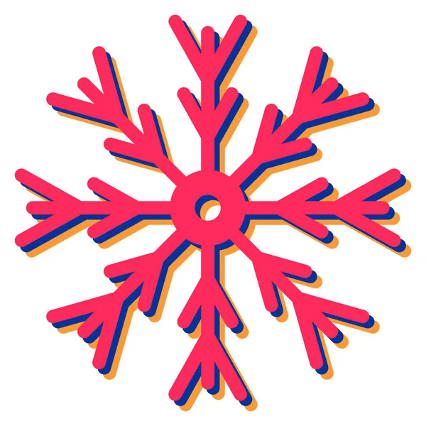 Εικονίδιο Νιφάδας Χιονιού Επίπεδη Απεικόνιση Του Χειμώνα Διανυσματικά Εικονίδια Για — Διανυσματικό Αρχείο
