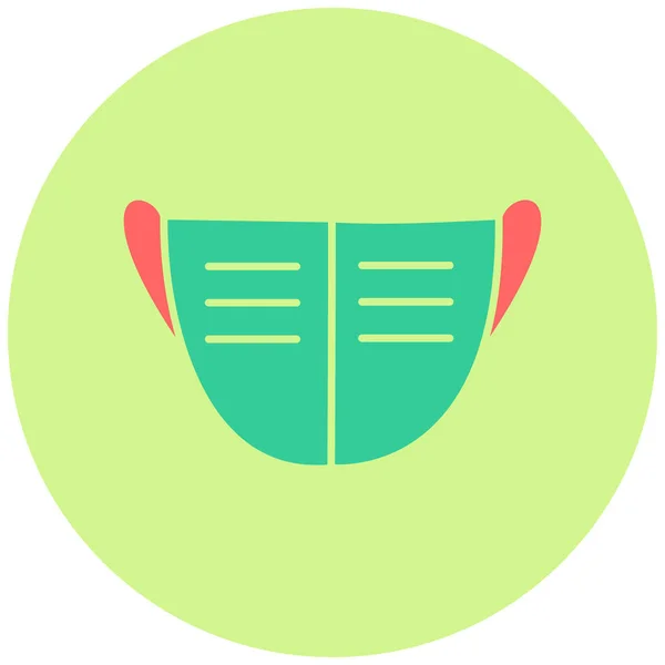 Vector Illustration Face Mask Icon — Vettoriale Stock