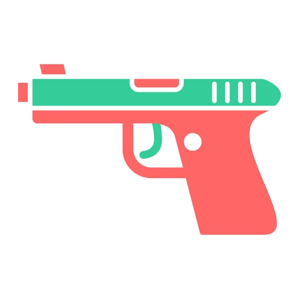 Ikona Zbraně Ploché Ilustrace Vektorových Ikon Zbraní Pro Web — Stockový vektor