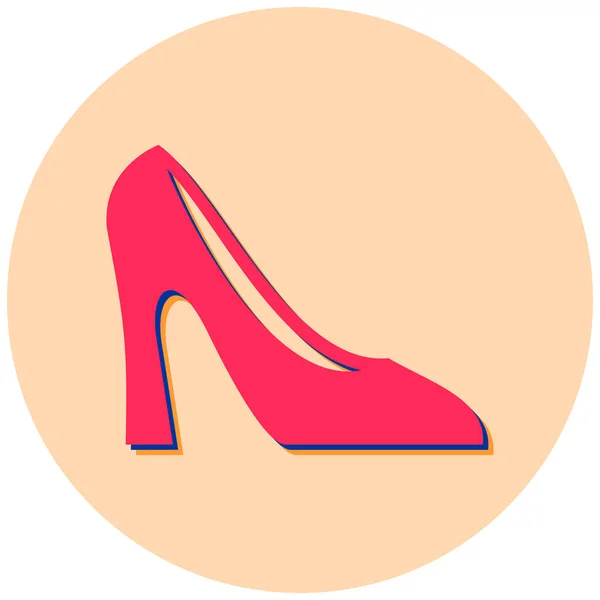 Güzel Ayakkabı Vektör Simgesi — Stok Vektör