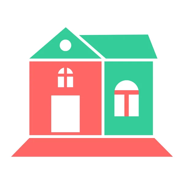 stock vector house building icon. vector illustration