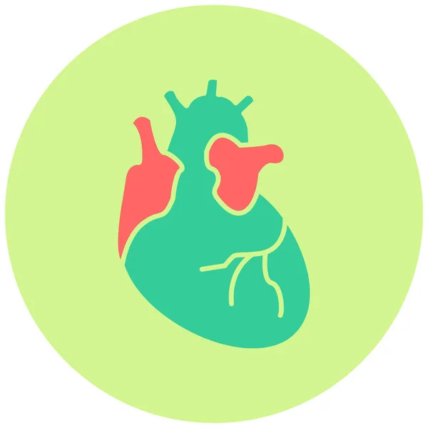 Corazón Icono Web Ilustración Simple — Archivo Imágenes Vectoriales