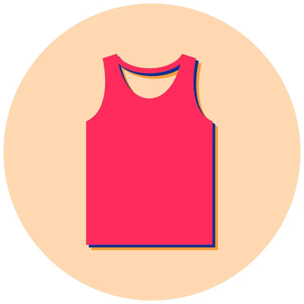 Футболка Одяг Сорочка Шорти Плоска Векторні Ілюстрації — стоковий вектор