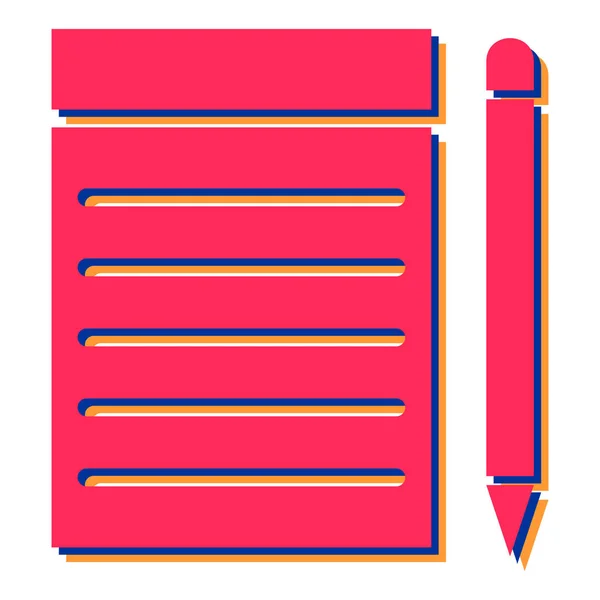 Illustration Vectorielle Icône Crayon — Image vectorielle