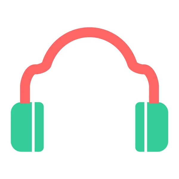 Headphonew Web Icon Design Semplice — Vettoriale Stock