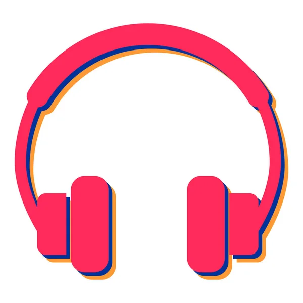 Auriculares Icono Vector Ilustración — Vector de stock