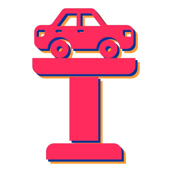 Значок Автостоянки Проста Ілюстрація Таксі Векторні Значки Інтернету — стоковий вектор