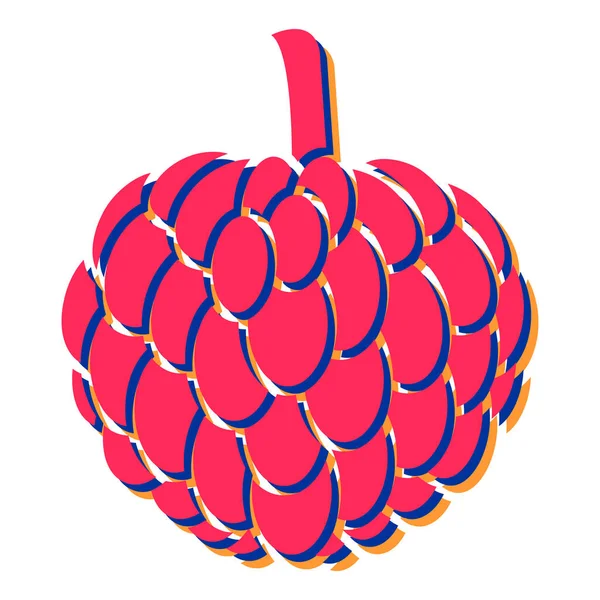 Kırmızı ve beyaz balkabağının vektör çizimi