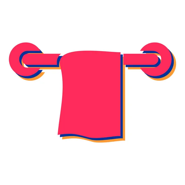 Rood Met Witte Vector Illustratie Van Een Hanger — Stockvector