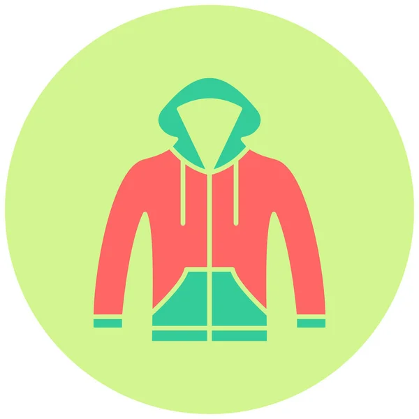 Icono Sudadera Con Capucha Vector Ilustración — Vector de stock