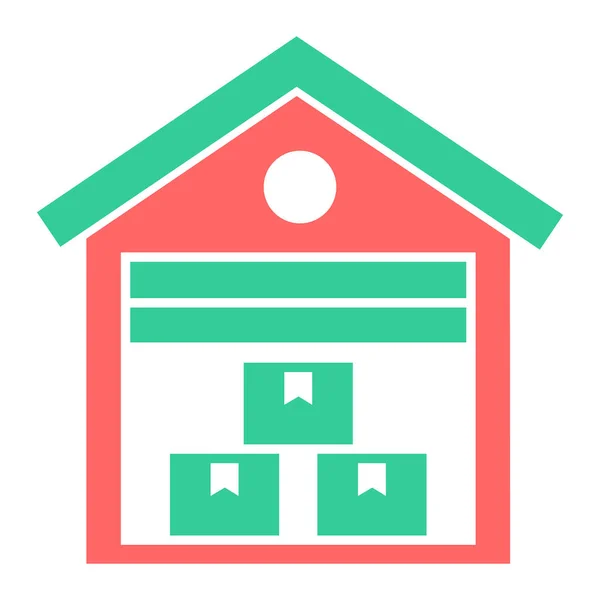 Het Huis Web Icoon Eenvoudige Illustratie — Stockvector
