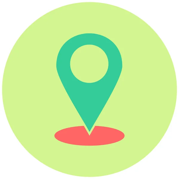 Location Pin Einfaches Design — Stockvektor