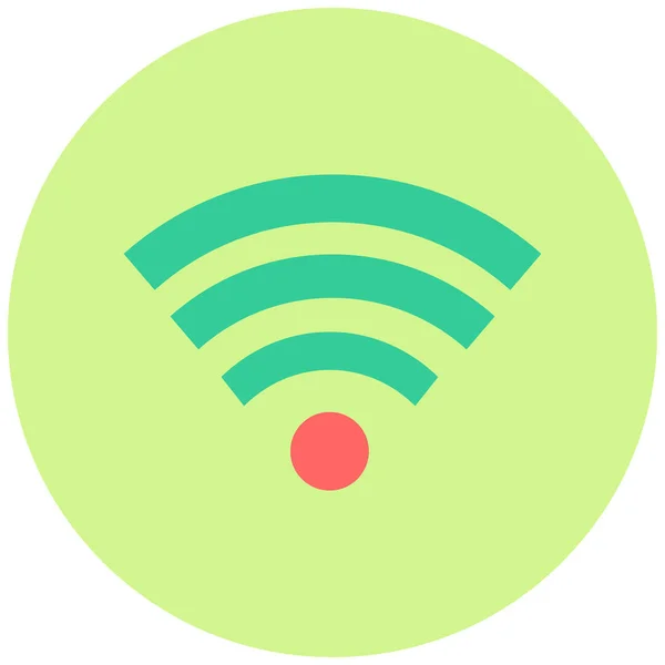 Wifi Web Symbol Einfache Illustration — Stockvektor