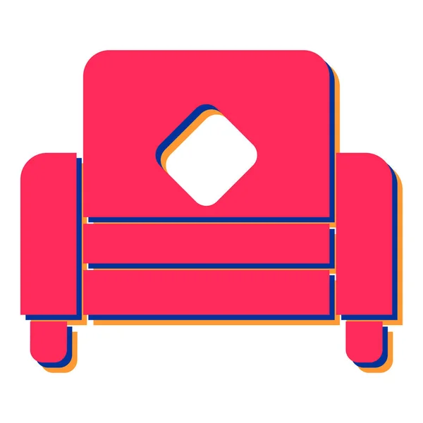 Sofa Symbol Einfache Illustration Von Couch Vektor Symbolen Für Das — Stockvektor