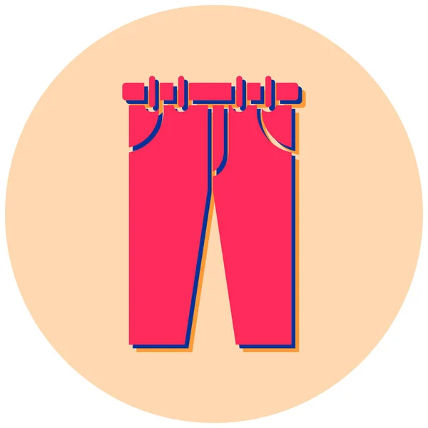 Pants Web Icon Simple Illustration — Stock Vector
