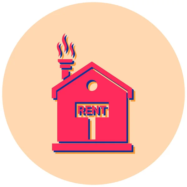 House Rent Vector Icon Modern Simple Design — ストックベクタ