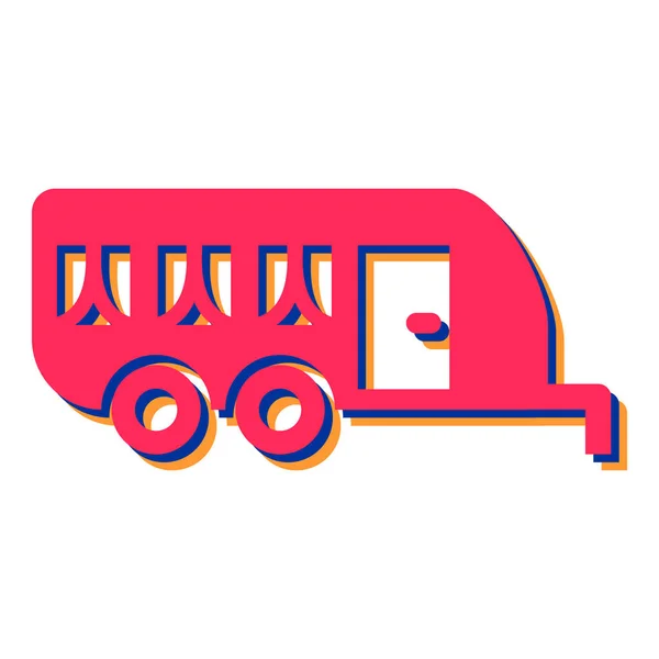 Vector Illustration Cartoon Fast Food Truck — Stock vektor