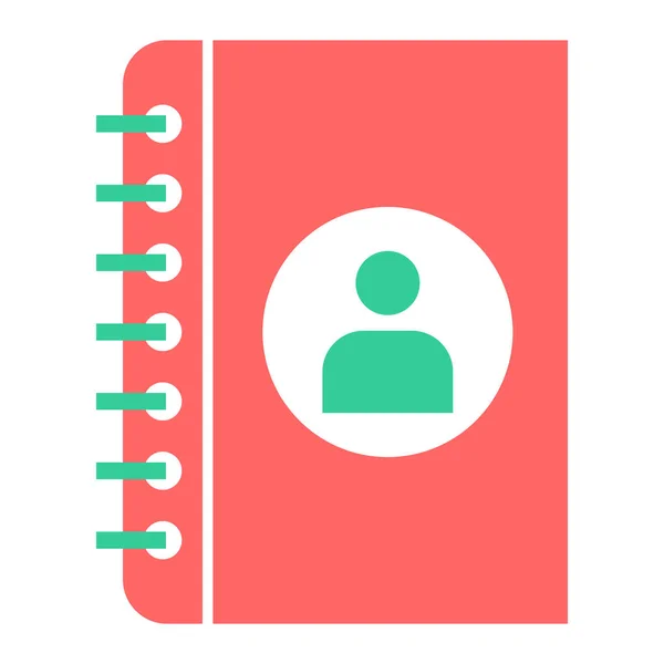 Vector Illustration Notebook Icon — Stock Vector