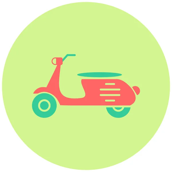 Scooter Web Icon Simple Illustration — Stock Vector
