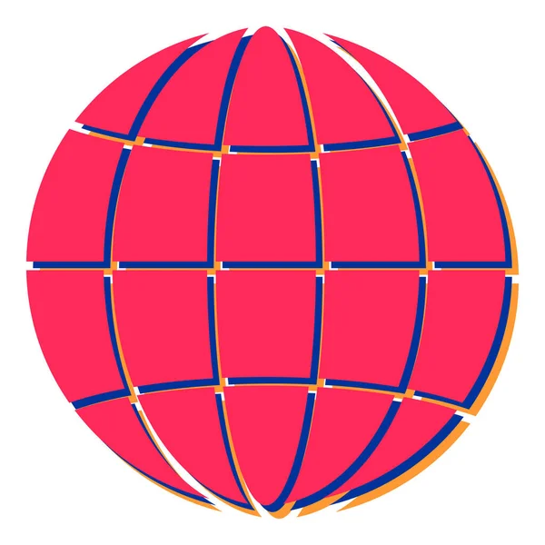 Dünya ikonu. vektör illüstrasyonu