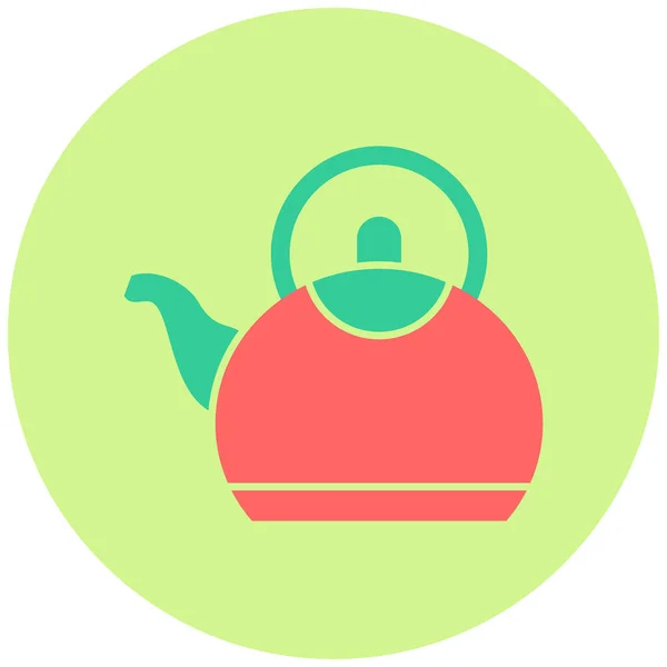 Teapot Web Icon Simple Illustration — Stock Vector