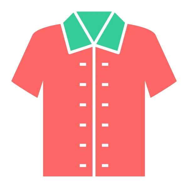 Košili Webová Ikona Jednoduchá Ilustrace — Stockový vektor