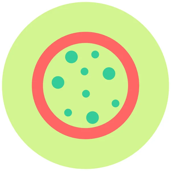 Biscuit Crème Icône Web Illustration Simple — Image vectorielle