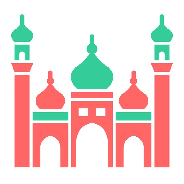 Moschea Icona Web Semplice Illustrazione — Vettoriale Stock