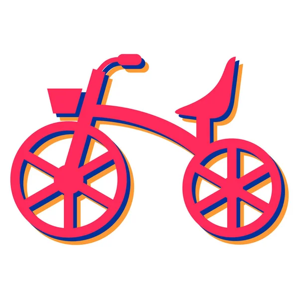 Bicicleta Ícone Web Ilustração Simples — Vetor de Stock