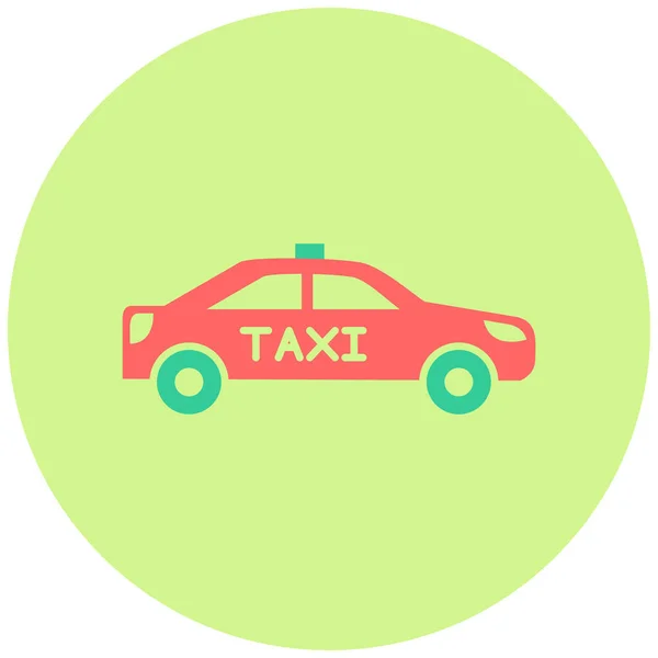 Taxi Icono Web Ilustración Simple — Archivo Imágenes Vectoriales